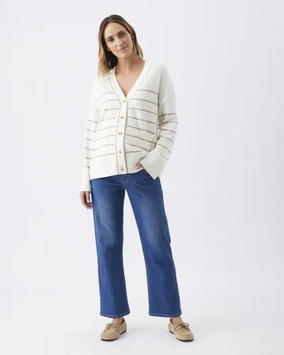 Ripe Maternity Teddy Straight Jean  Indigo Blue