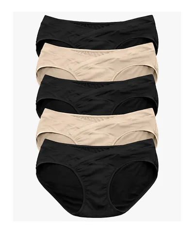 Bump City Under-The-Bump Bikini Underwear (2 Pack - Neutral)