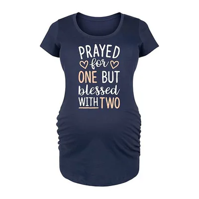 Kohl's Maternity Prayed For One Blessed With Two Graphic Tee
