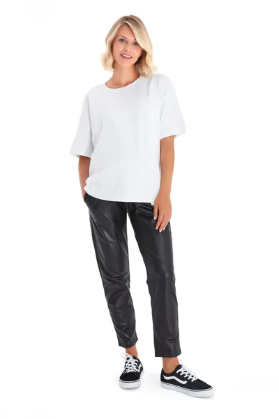 Milk & Baby Anytime Anywhere Side Zip Nursing T-Shirt | White - S/M (Final Sale)