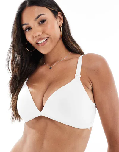 ASOS Mamalicious Maternity nursing bra in white