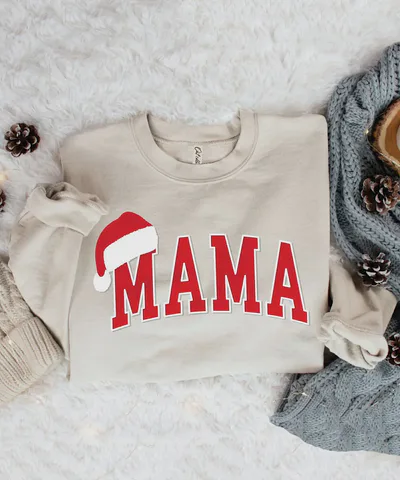 Bump City The Mama Santa Hat Sweatshirt