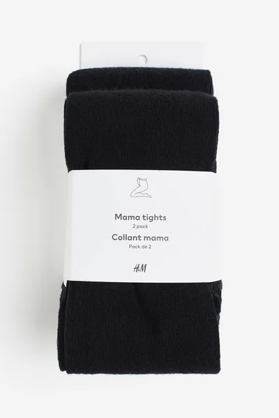 H&M MAMA 2-pack Fine-knit Tights