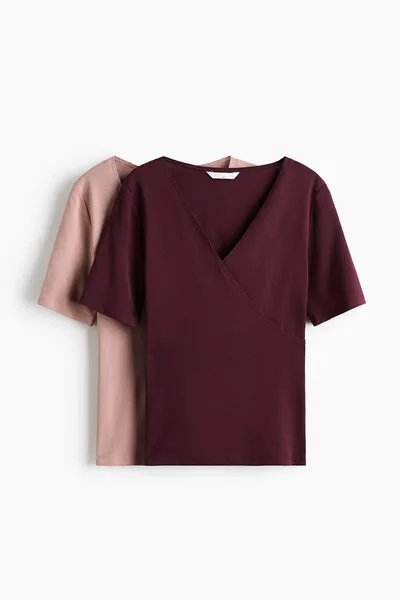 H&M MAMA 2-pack Nursing Tops