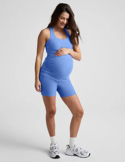 Beyond Yoga Spacedye Keep Pace 5" Maternity Pocket Biker Short