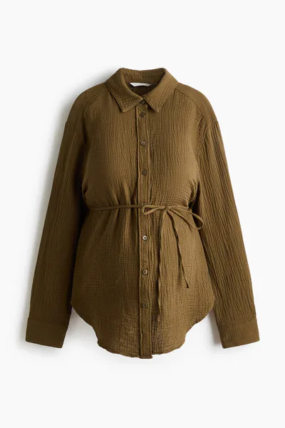 H&M MAMA Before & After Muslin Shirt