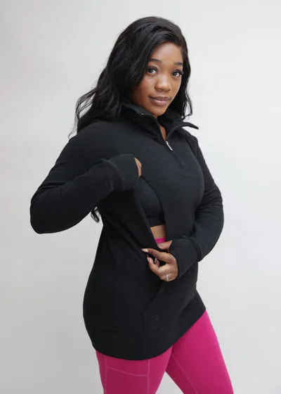 For The Creators Breastfeeding & Maternity 1/4 Zip Sweater