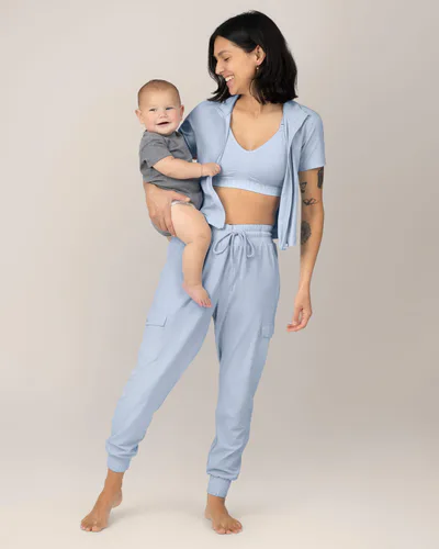 Kindred Bravely Remy Maternity & Postpartum Cargo Jogger | French Blue