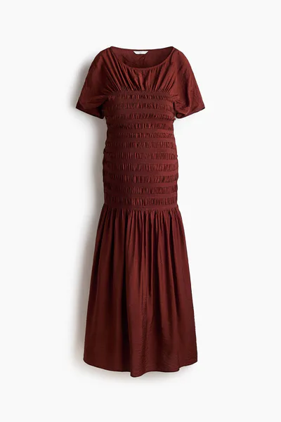H&M MAMA Smocked-Detail Dress