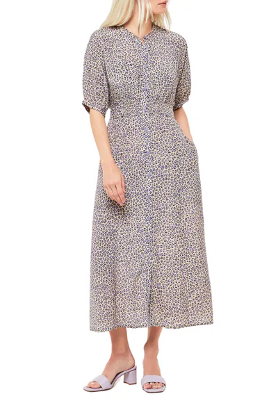 For The Creators Dashed Leopoard Midi Dress