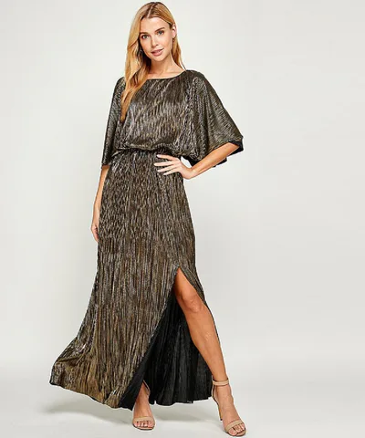 Bump City The Giada Gown (Gold)