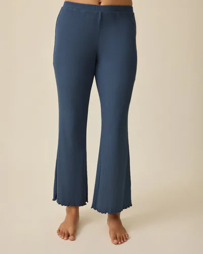 Kindred Bravely Ribbed Modal Lounge Pant | Light Navy