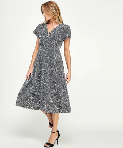 Bump City The Sequin Velvet Dress