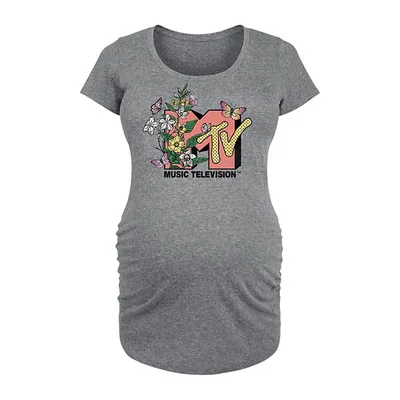 Kohl's Maternity MTV Botanical Art Graphic Tee