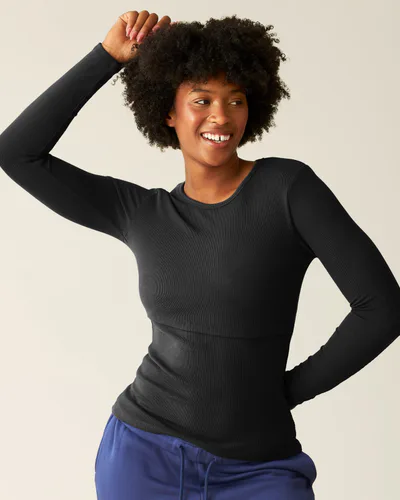 Kindred Bravely Ribbed Bamboo Long Sleeve Nursing T-shirt