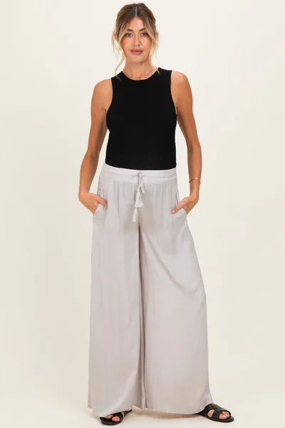 PinkBlush Dove Palazzo Wide Leg Maternity Pants
