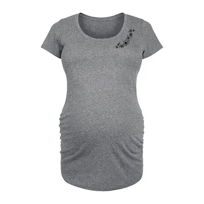 Kohl's Maternity Sketched Florals Graphic Tee