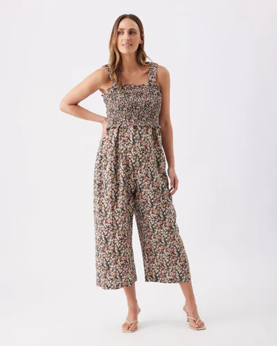 Ripe Maternity Harmony Nursing Jumpsuit Peach