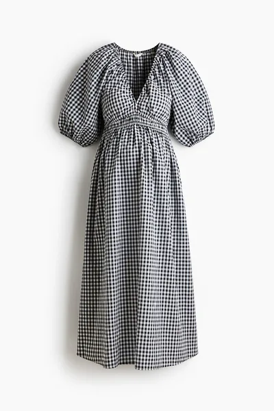 H&M MAMA Balloon-Sleeved Midi Dress