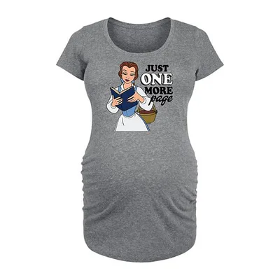 Kohl's Disney Princess Belle Maternity One More Page Graphic Tee