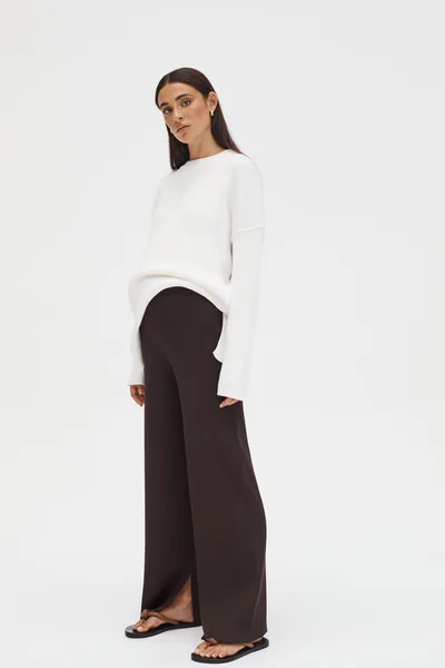 Legoe Heritage Celeste Wide Leg Pant (Chocolate)