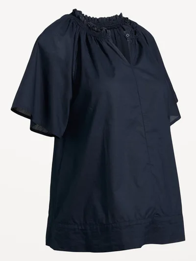 Old Navy Maternity Ruffle-Collar Popover Top