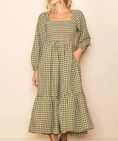 Bump City The Megan Gingham Midi Dress