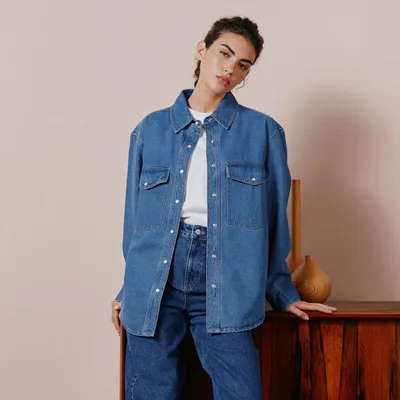 For The Creators Denim Oversize Shirt