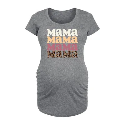 Kohl's Maternity Mama Leopard Graphic Tee