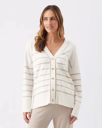Ripe Maternity Ellis Knit Cardigan Off White / Stone