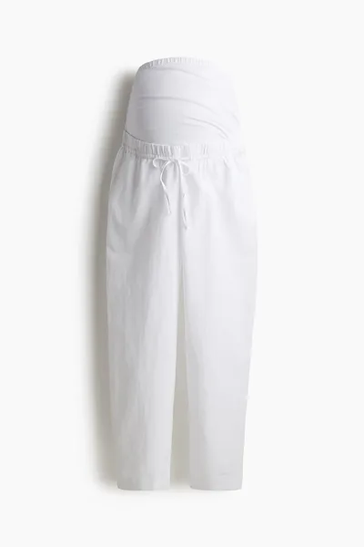 H&M MAMA Linen-Blend Pants