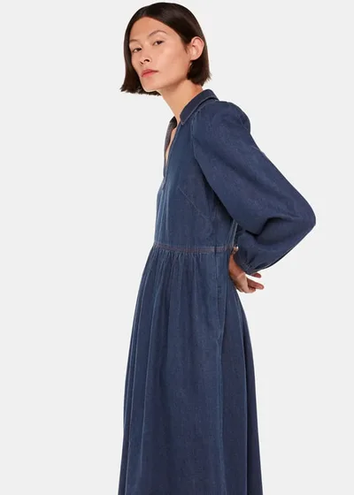 For The Creators Rina Trapeze Dress Denim