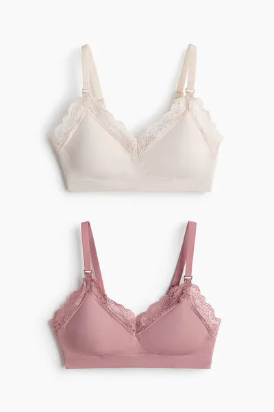 H&M MAMA 2-Pack Padded Nursing Bras