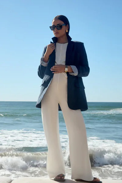 Legoe Heritage Linen Blazer (Dark Navy) - FINAL SALE