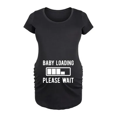 Kohl's Maternity Baby Loading Please Wait Graphic Tee