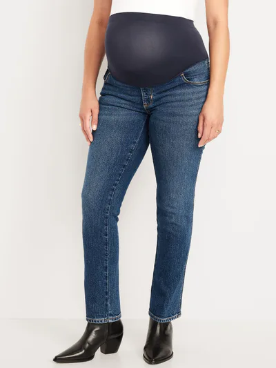 Old Navy Maternity Full-Panel Vintage Slim Jeans