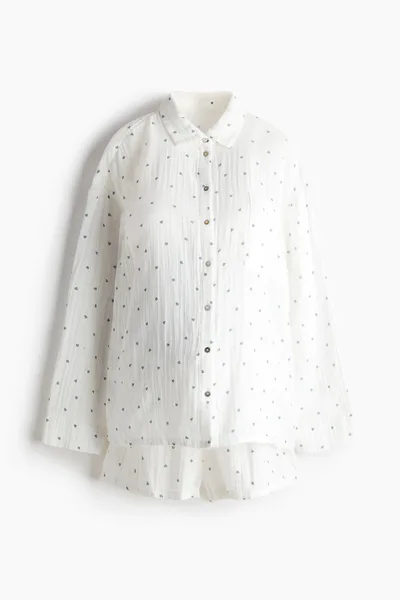 H&M MAMA Before & After Muslin Pajamas