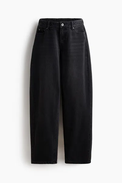 H&M MAMA Barrel-Leg Jeans