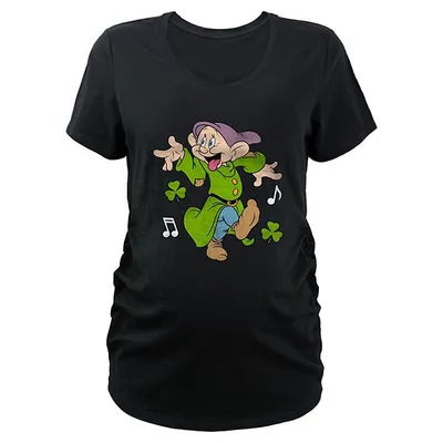 Kohl's Disney's Snow White And The Seven Dwarfs Dopey Irish Jig Dance Maternity Graphic Tee