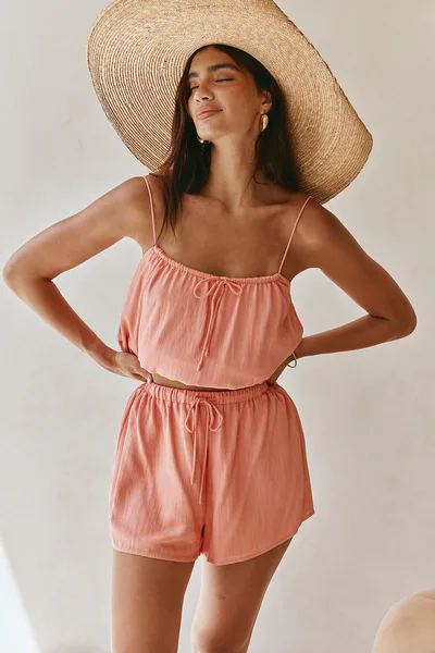 SABO Jetta Shorts - Peach