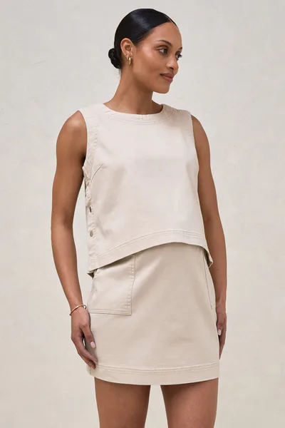 Bae the Label Short Story Nursing Crop - Bone