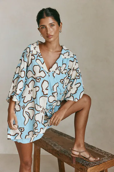 SABO Thessy Top - Outline Floral