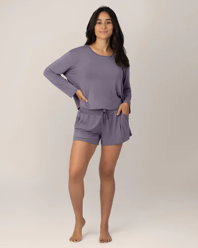 Kindred Bravely Aria Bamboo Casual Lounge Short | Granite