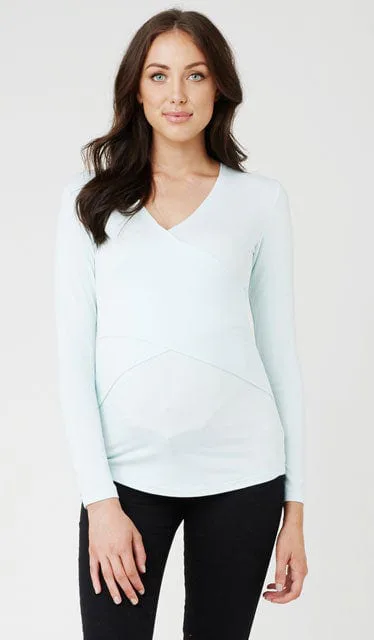 Special Addition Ripe White Long Sleeve Embrace Maternity & Nursing Top