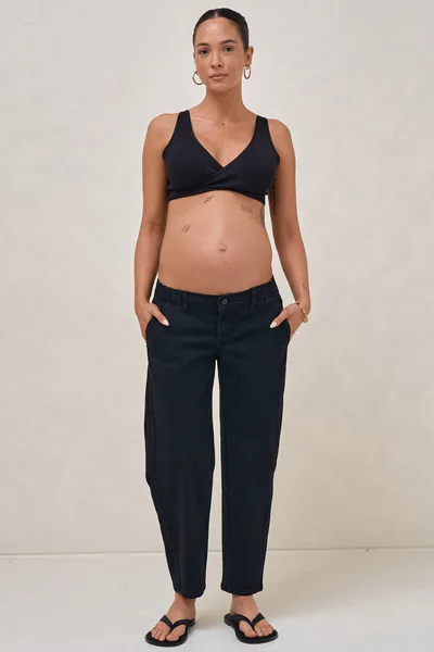 Bae the Label Bend The Rules Barrel Jean - Washed Black