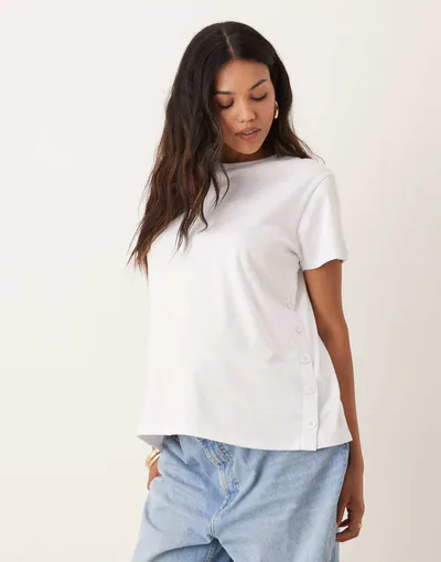 ASOS nursing t-shirt in white
