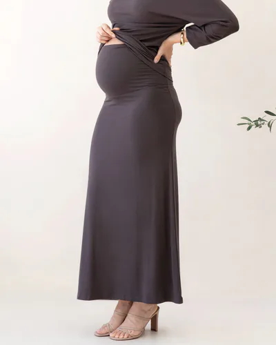 Angel Maternity Colette Maxi Maternity 2 in 1 Skirt/Dress in Coco