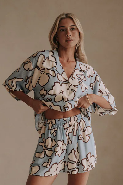 SABO Thessy Shorts - Outline Floral