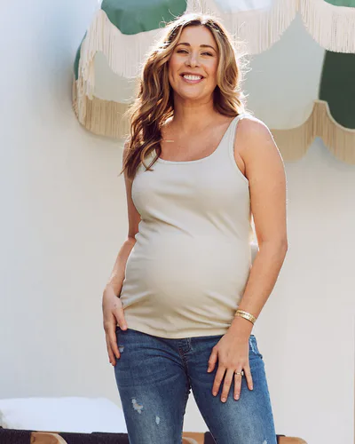 Angel Maternity Jenna Maternity Basic Singlet