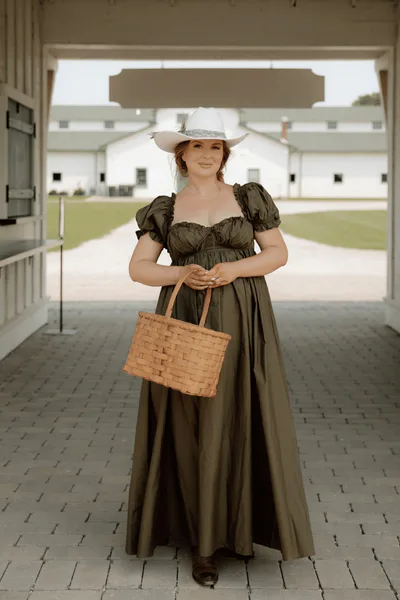 Worth Collective Olivia Maxi Dress in Dusty Olive - Bump Friendly/ Inclusive Sizing